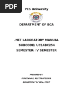 C# Lab Manual For BCA