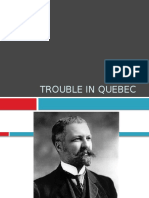 trouble in quebec