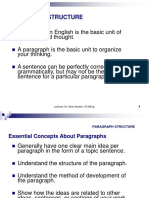 Paragraph Structure: Lecturer: Dr. Abrar Muslim, ST - Meng