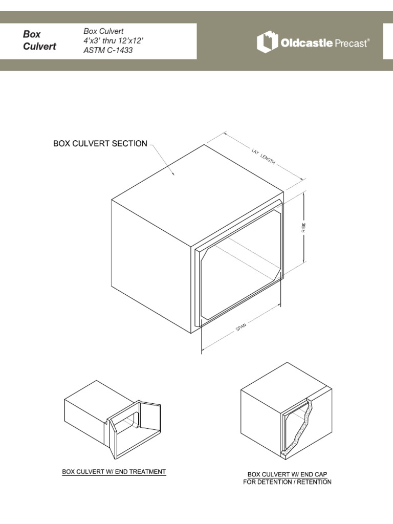 Box Culvert Specifications and Drawings | PDF