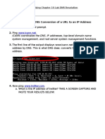 Networking Chapter 10 Lab DNS Resolution