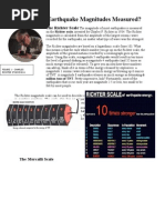 How Are Earthquake Magnitudes Measured?: The Richter Scale