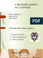 Ramas Del Poder Público en Colombia