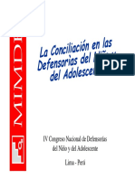 Conciliacion en las DNA