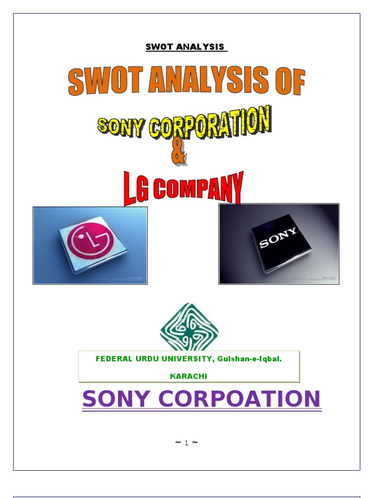 Sony vs. LG: SWOT Analysis Comparison | PDF | Swot Analysis | Sony