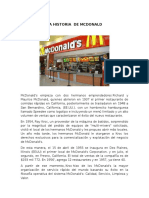 La Historia de Mcdonald