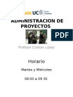 3)Administracion de Proyectos