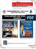 Remembering the Challenger and Columbia Space Shuttle Disasters