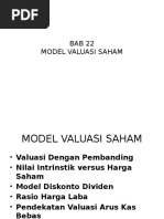 Download BAB 22 model valuasi saham by Asad Parker SN315018745 doc pdf
