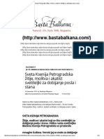 Sveta Ksenija Petrogradska Žitije, Molitva I Akatist Svetiteljki Za Dobijanje Posla I Stana