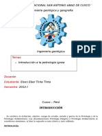 Trabajo de Petrologia Ignea