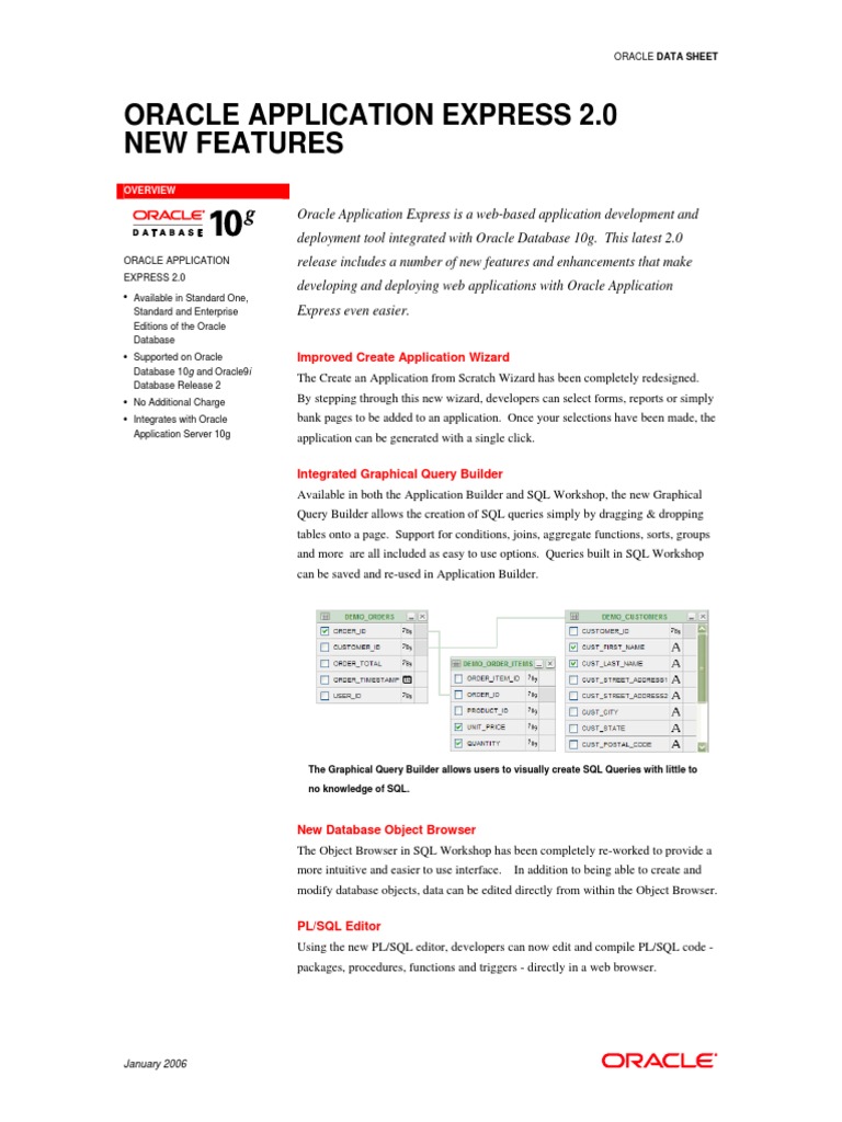 Oracle Application Express 2.0 New Features: Improved Create ...