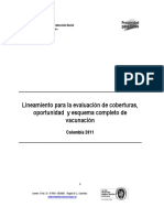 Lineamiento para La Evaluación de Coberturas