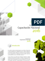 Programa Capacitación 2016