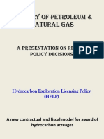 HELP - Recent Policy Presentation by Petroleum Ministry Mar-16