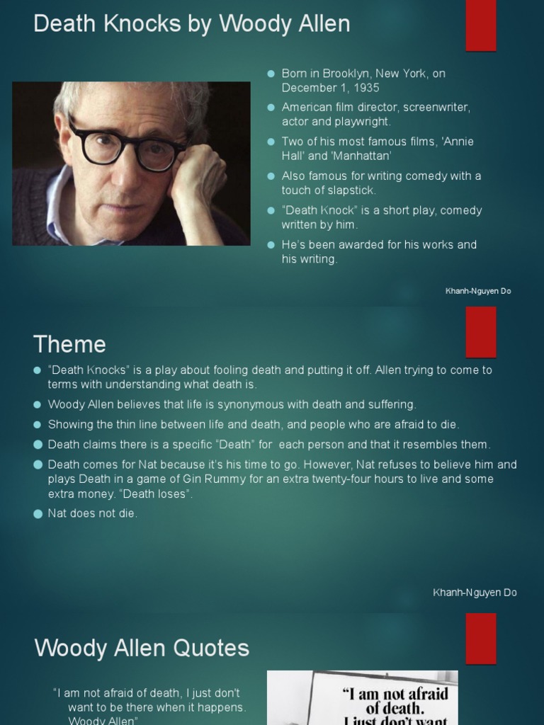 Death Knocks by Woody Allen Leisure