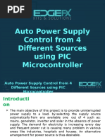 Auto Power Supply Control From 4 Different Sources Using PIC Microcontroller