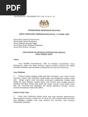 Surat Arahan Perbendaharaan Jkr 31 Julai 2009 Mto