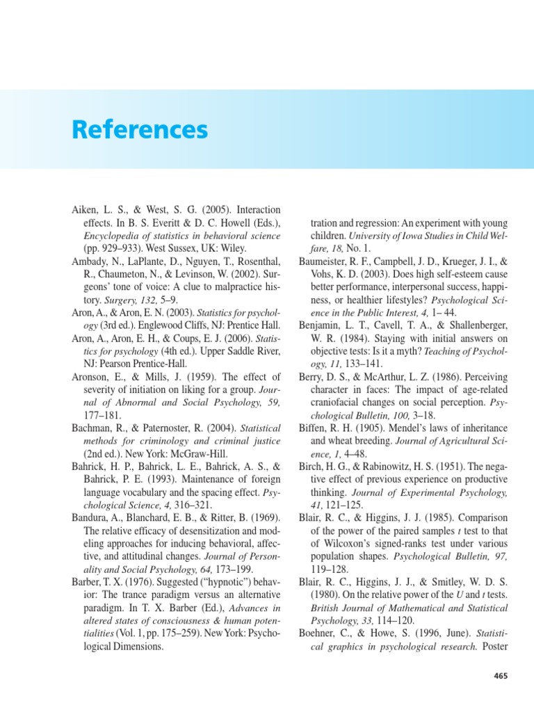 Statistics in Behavioral Science Insights | PDF | Statistical Power ...