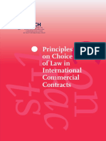 Principles On Choice of Law in International Commercial Contracts