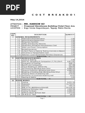 Project Proposal & Estimate