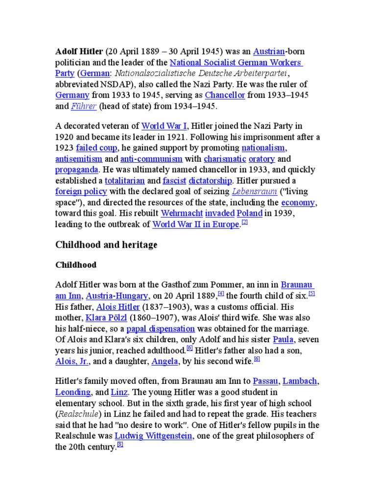 HITLER BIOGRAPHY PDF FREE DOWNLOAD IN ENGLISH visual data 7