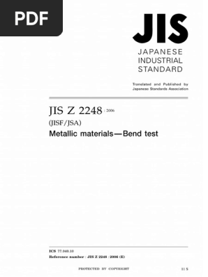 Jis Z 2248-2006 | PDF
