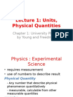 Lecture 1 Units and Physical Quantities