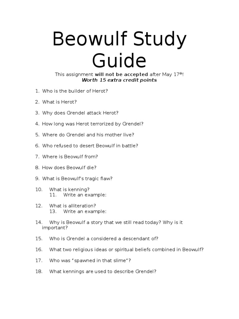 Beowulfs Adventure A Step By Step Guide - nxrps0t