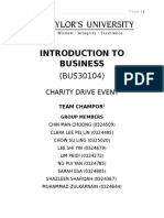 Charity Drive Report