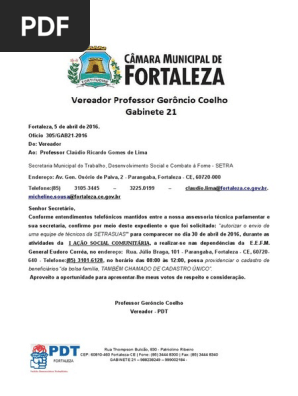 Ofício  305.GAB21-2016