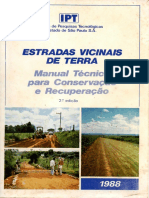 Manual de Conservação e Recuperação de Estradas Vicinais de Terra