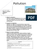 What is Pollution Information Text