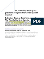 Graphene-Aerogel-Is-The-Worlds-Lightest-Material/ Scientists Develop Graphene Aerogel - The World's Lightest Material
