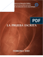 Prueba Escrita, Final