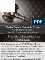 Direito Penal I - Aula 2 - Princípios do Direito Penal