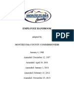 Montezuma County Employee Handbook 2016