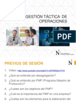 GESTACOP Sesión 9 Programa Maestro de Producción PMP