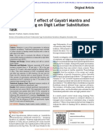 Effect of Gayatri Mantra on DLST