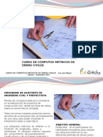 Presentacion Curso Cómputos Métricos de Obras Civiles