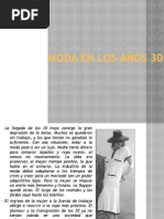 Moda en Los Años 30