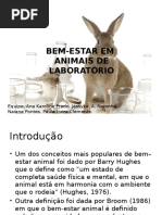 Bem-estar Em Animais de Laboratório 