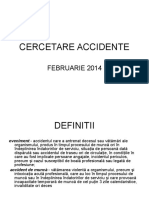 Cercetare Accidente in Munca