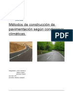 Métodos de Construcción de Pavimentación Según Condiciones Climáticas