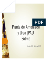 Planta Amoinaco-Urea 2015 para aumentar la produccion de bulo bulo