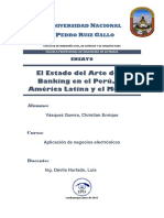 El Estado Del Arte de E-Banking en El Perú, En América Latina y El Mundo.