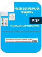 Prueba Evaluacion Semantica1 Vocabulario Campos Semanticos