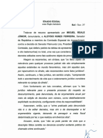 Decisão Do STF Sobre Pedido de Aloysio Nunes para Reduzir o Número de Testemunhas de Dilma