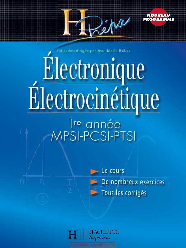 Electronique Electrocinetique 1ere Annee Mpsi Pcsi Ptsi Tension Electrique Courant Electrique