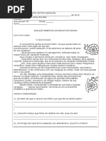 Avaliação bimestral de língua portuguesa e ciências 